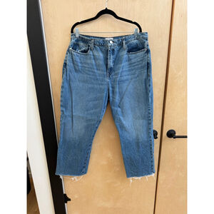 Women's FRAME Le Jane Crop Jeans Size 33 Blue